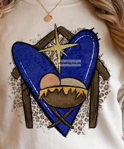 Christmas Nativity Scene T-Shirt - Baby Jesus Christian Tee