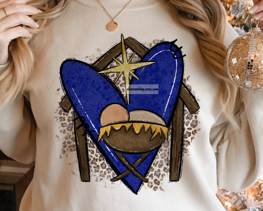 Christmas Nativity Scene T-Shirt - Baby Jesus Christian Tee
