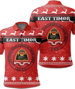 Christmas easter island Coat Of Arms Polo Shirt JW9