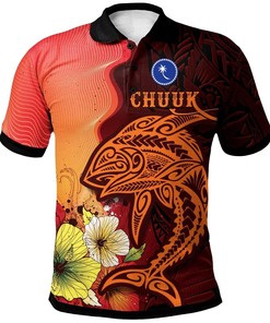 Chuuk Polo Shirt - Tribal Tuna Fish