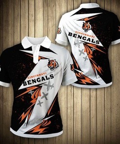 Cincinnati Bengals Graffiti Polo Shirt Gift for NFL Fans