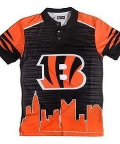 Cincinnati Bengals Thematic Polyester Polo Shirt 3D All Over Print Shirt
