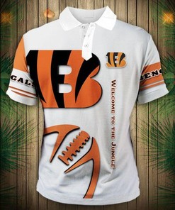 Cincinnati Bengals Zigzag Casual Polo Shirt