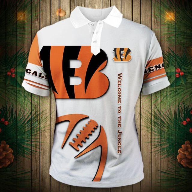 Cincinnati Bengals Zigzag Casual Polo Shirt