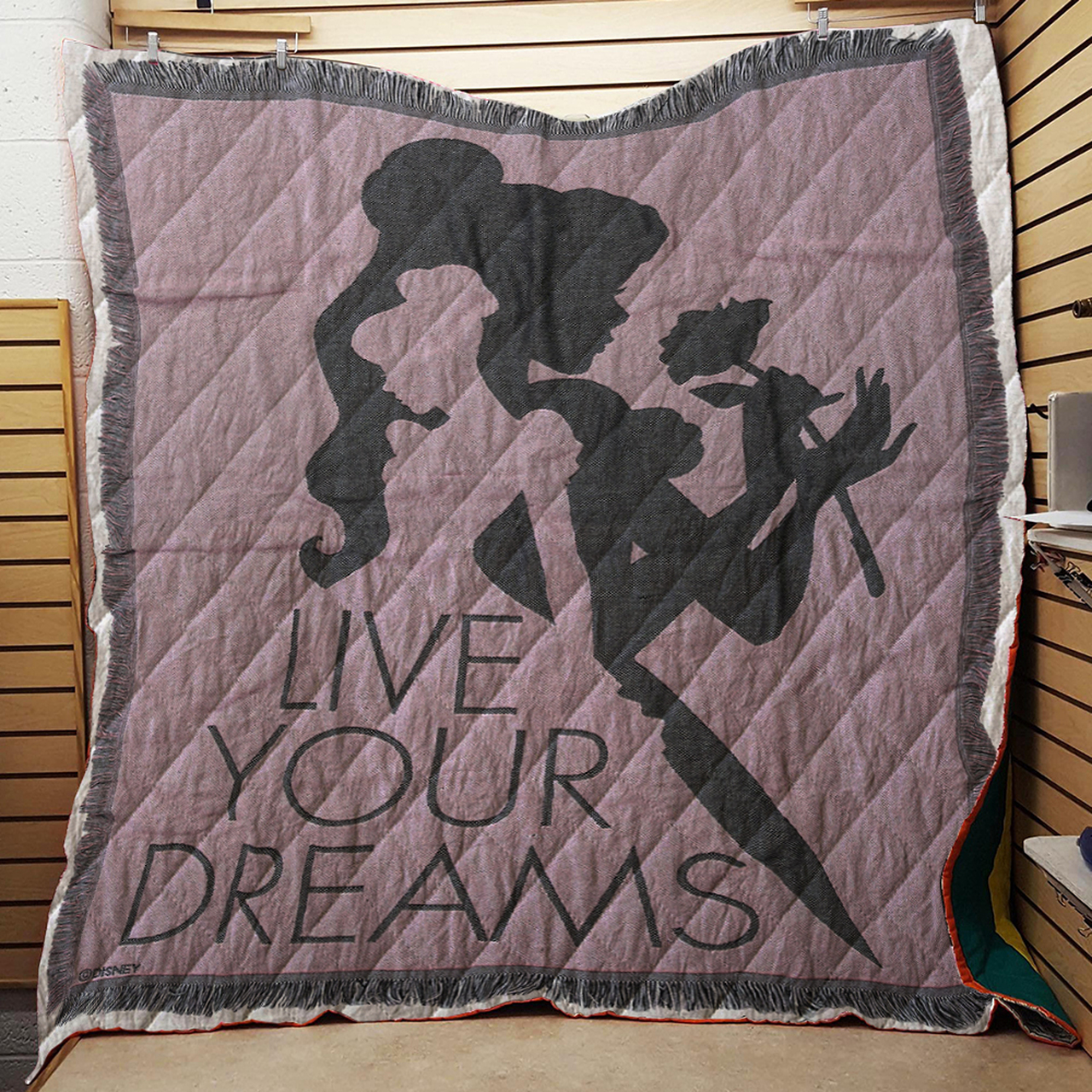 Cinderella Live Your Dreams Tapestry Throw Quilt Bedding Set Bedroom Decor, Gifts for Family