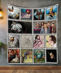 Circa Survive Album Covers Quilt Blanket Bedding Set Great for Bedroom Decor and Family Gifts