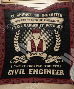 Civil Engineer Personalized Quilt Blanket Bedding Set for Home Decoration and Family Gifts