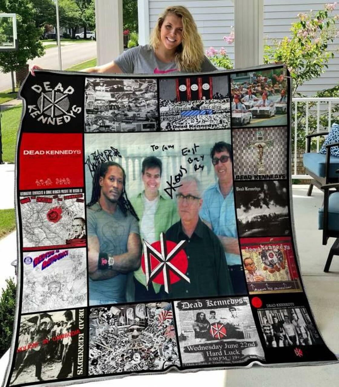 Classic Punk Style Lovers Personalized Quilt Bedding Set - Ideal Gift