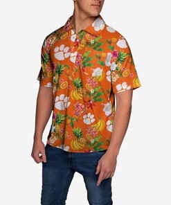 Clemson Tigers Fruit Flair Short Sleeve Polo