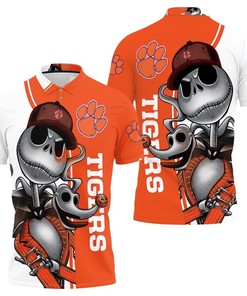Clemson Tigers Jack Skellington And Zero Polo