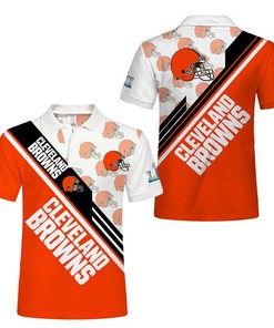 Cleveland Browns Button Up Polo Shirt
