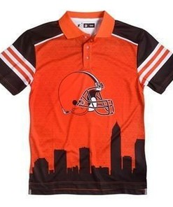 Cleveland Browns Thematic Polyester Polo Shirt 3D All Over Print Shirt3882