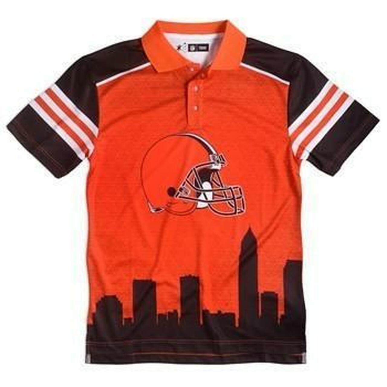 Cleveland Browns Thematic Polyester Polo Shirt 3D All Over Print Shirt3882