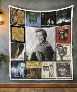 Clint Eastwood Album Covers Quilt Blanket Bedding Set for Fans and Family Decoration