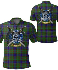 Clothing - Adam Tartan Polo Shirt Celtic Scottish Warrior - Golf Shirt