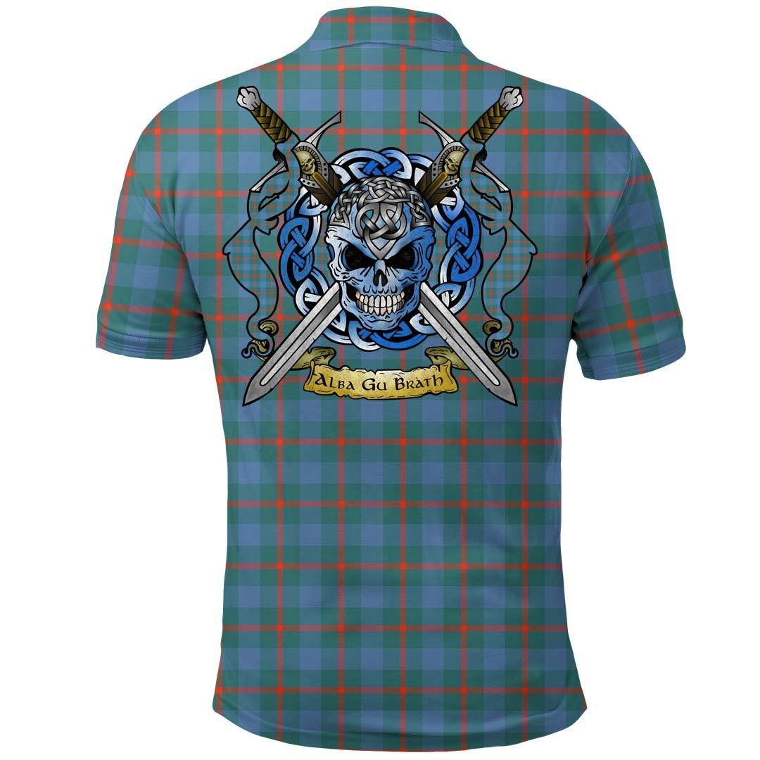 Clothing - Agnew Ancient Tartan Polo Shirt Celtic Scottish Warrior - Golf Shirt - Image 2