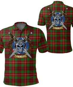 Clothing - Ainslie Tartan Polo Shirt Celtic Scottish Warrior - Golf Shirt