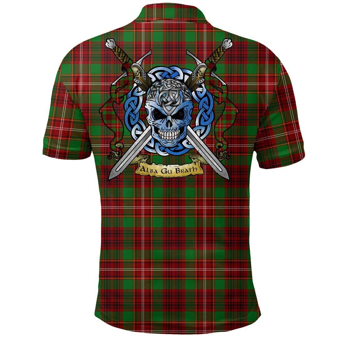 Clothing - Ainslie Tartan Polo Shirt Celtic Scottish Warrior - Golf Shirt - Image 2