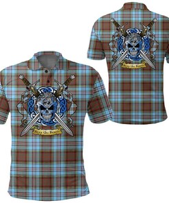 Clothing - Anderson Ancient Tartan Polo Shirt Celtic Scottish Warrior - Golf Shirt