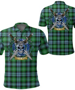 Clothing - Arbuthnot Ancient Tartan Polo Shirt Celtic Scottish Warrior - Golf Shirt