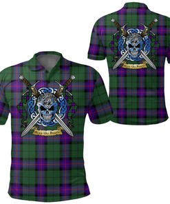 Clothing - Armstrong Modern Tartan Polo Shirt Celtic Scottish Warrior - Golf Shirt