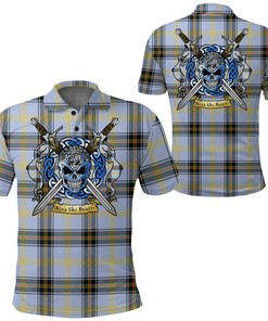 Clothing - Bell of the Borders Tartan Polo Shirt Celtic Scottish Warrior - Golf Shirt