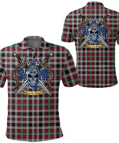 Clothing - Borthwick Ancient Tartan Polo Shirt Celtic Scottish Warrior - Golf Shirt