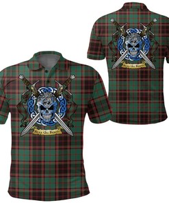 Clothing - Buchan Ancient Tartan Polo Shirt Celtic Scottish Warrior - Golf Shirt