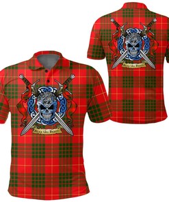 Clothing - Cameron Modern Tartan Polo Shirt Celtic Scottish Warrior - Golf Shirt