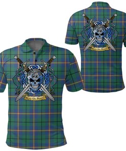 Clothing - Carmichael Ancient Tartan Polo Shirt Celtic Scottish Warrior - Golf Shirt