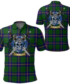 Clothing - Carmichael Modern Tartan Polo Shirt Celtic Scottish Warrior - Golf Shirt