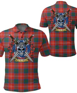 Clothing - Chisholm Ancient Tartan Polo Shirt Celtic Scottish Warrior - Golf Shirt