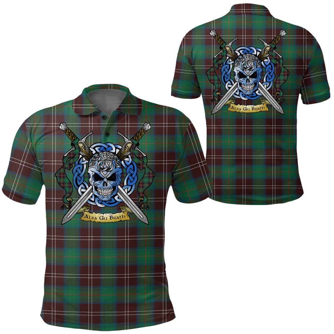 Clothing - Chisholm Hunting Ancient Tartan Polo Shirt Celtic Scottish Warrior - Golf Shirt