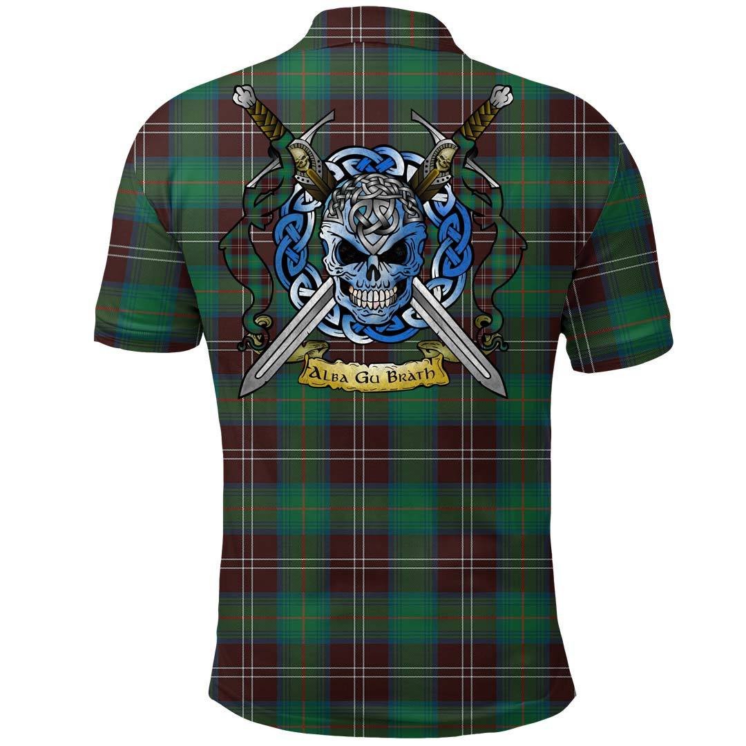 Clothing - Chisholm Hunting Ancient Tartan Polo Shirt Celtic Scottish Warrior - Golf Shirt - Image 2