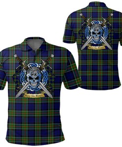 Clothing - Colquhoun Modern Tartan Polo Shirt Celtic Scottish Warrior - Golf Shirt