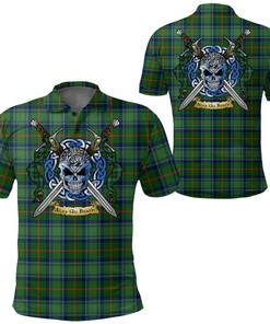 Clothing - Cranstoun Tartan Polo Shirt Celtic Scottish Warrior - Golf Shirt