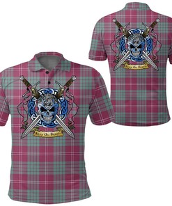 Clothing - Crawford Ancient Tartan Polo Shirt Celtic Scottish Warrior - Golf Shirt