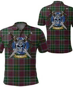 Clothing - Crosbie Tartan Polo Shirt Celtic Scottish Warrior - Golf Shirt