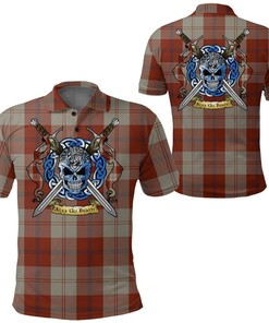 Clothing - Davidson Dress Dancers Tartan Polo Shirt Celtic Scottish Warrior - Golf Shirt