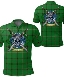 Clothing - Don (Tribe-of-Mar) Tartan Polo Shirt Celtic Scottish Warrior - Golf Shirt