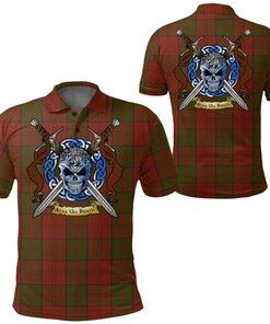 Clothing - Drummond Clan Tartan Polo Shirt Celtic Scottish Warrior - Golf Shirt