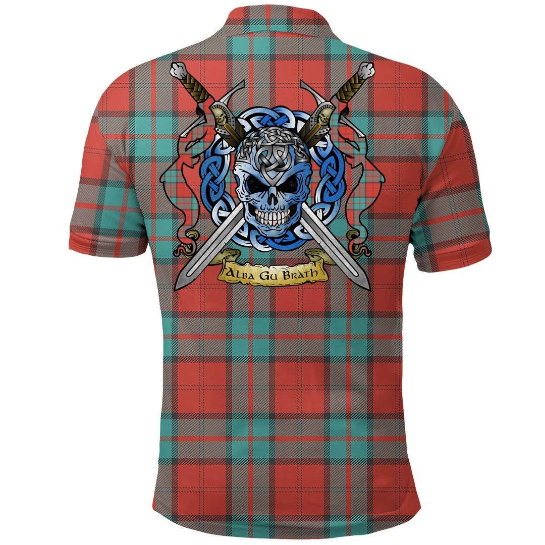 Clothing - Dunbar Ancient Tartan Polo Shirt Celtic Scottish Warrior - Golf Shirt - Image 2