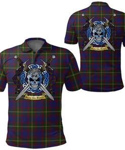 Clothing - Durie Tartan Polo Shirt Celtic Scottish Warrior - Golf Shirt