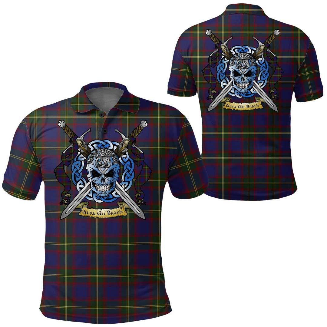 Clothing - Durie Tartan Polo Shirt Celtic Scottish Warrior - Golf Shirt