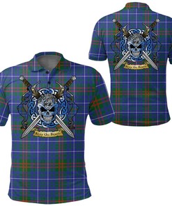Clothing - Edmonstone Tartan Polo Shirt Celtic Scottish Warrior - Golf Shirt