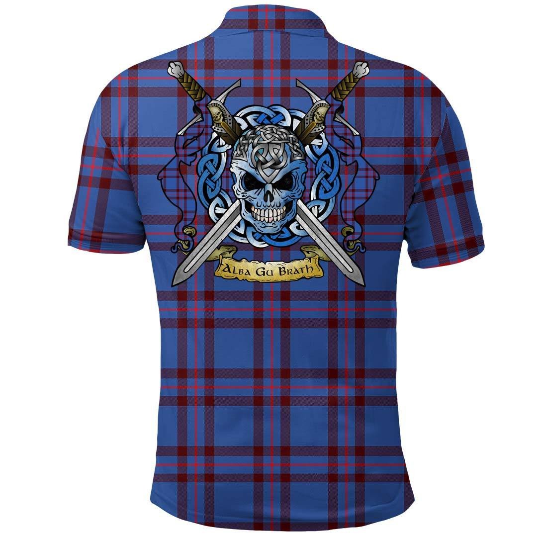 Clothing - Elliot Modern Tartan Polo Shirt Celtic Scottish Warrior - Golf Shirt - Image 2