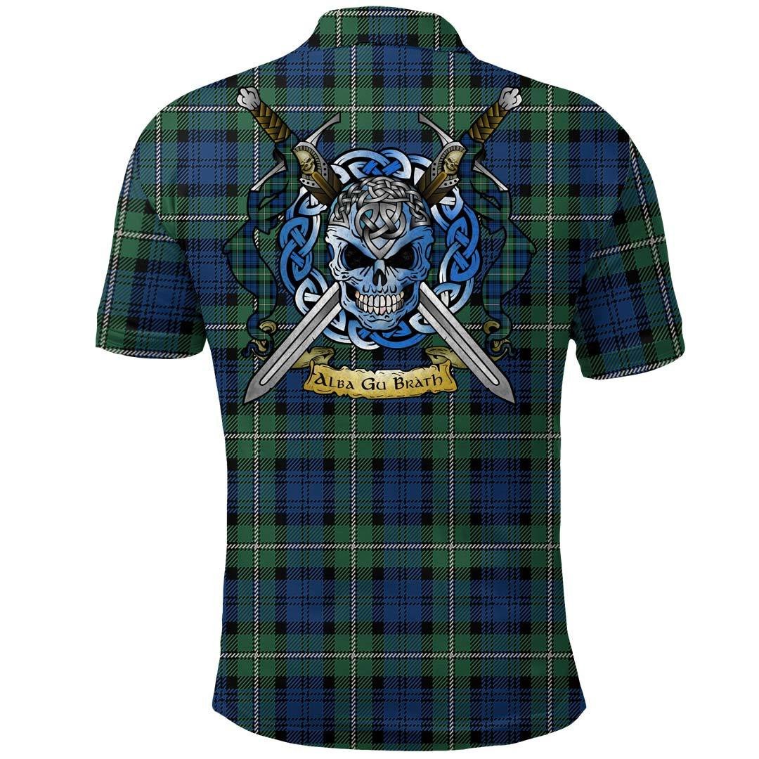 Clothing - Forbes Ancient Tartan Polo Shirt Celtic Scottish Warrior - Golf Shirt - Image 2