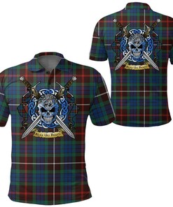 Clothing - Fraser Hunting Ancient Tartan Polo Shirt Celtic Scottish Warrior - Golf Shirt