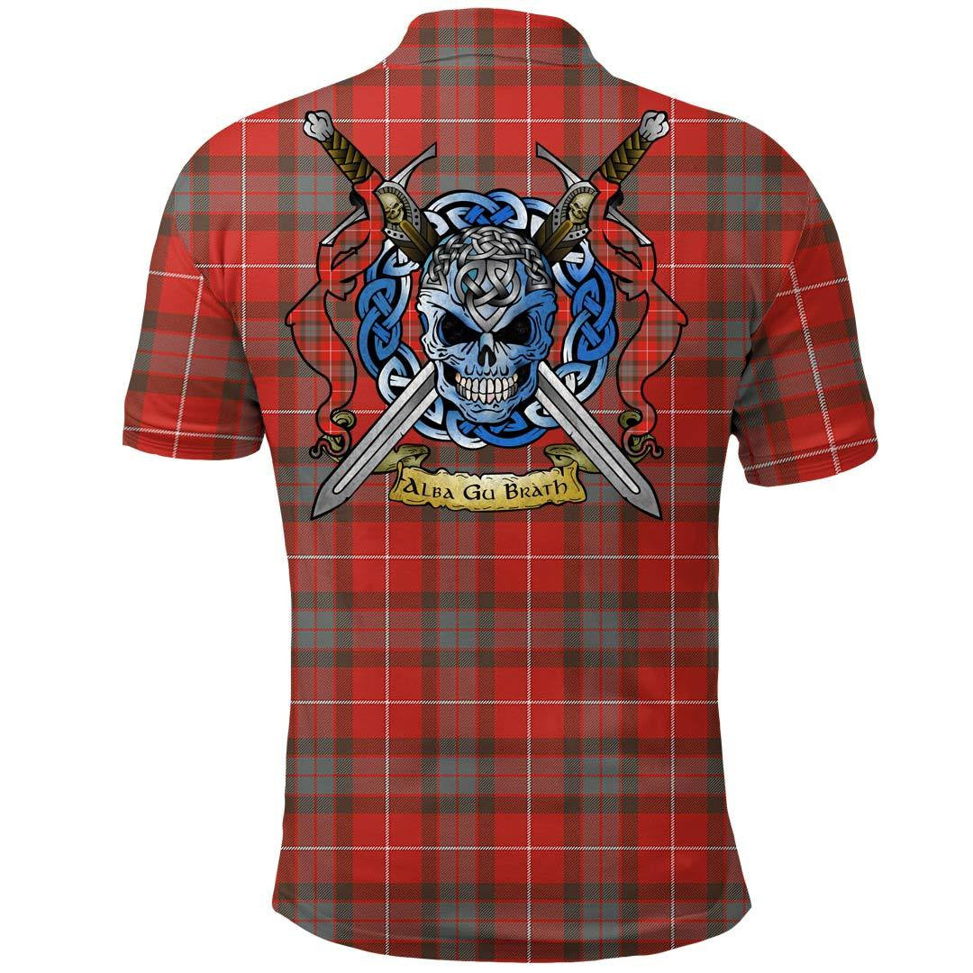 Clothing - Fraser Weathered Tartan Polo Shirt Celtic Scottish Warrior - Golf Shirt - Image 2