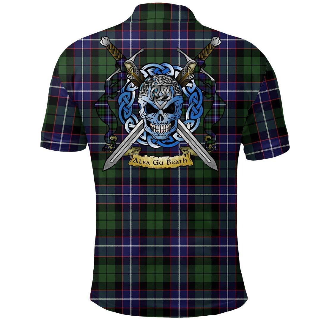 Clothing - Galbraith Modern Tartan Polo Shirt Celtic Scottish Warrior - Golf Shirt - Image 2